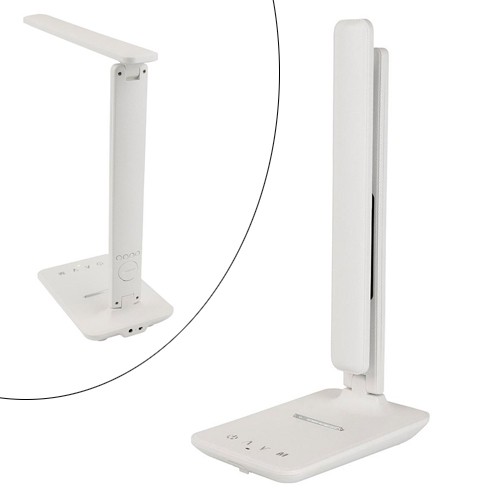 Лампа настільна LED з бездротовою зарядкою 10Вт та РК, TX26C0, біла, 106502