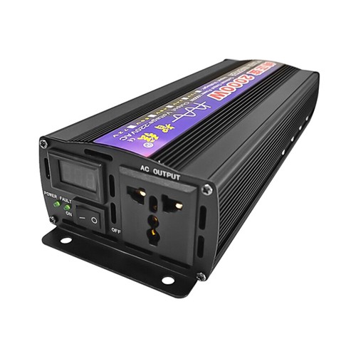 Інвертор автомобільний DC в AC 12-220В 2000Вт, правильна синусоїда, 106679