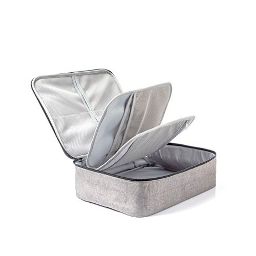 Органайзер дорожній сумка для документів 37x27x10см, сірий, 106737