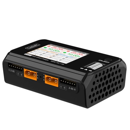 Зарядний пристрій для акумуляторів, двоканальний, ToolkitRC M6D 500Вт 15А 1-6S, 106942
