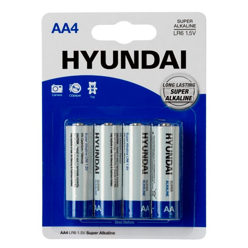 Батарейка AA LR6 Hyundai лужна 1.5В, 107210