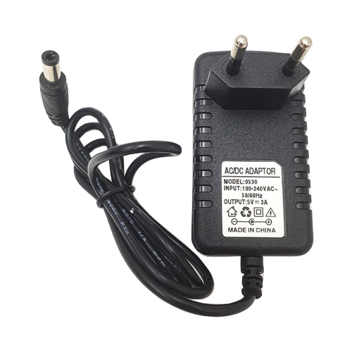 Блок живлення, адаптер мережевий 5В 3А, 5.5x2.1мм 5.5x2.5мм, 107263