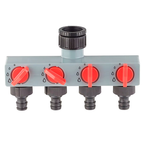 Перехідник розподільник на 4 лінії для поливу, Aqualin 27208, 107308