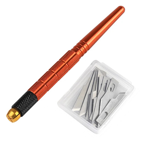 Ніж прецизійний з 13 змінними лезами для різання дерева шкіри плівки паперу, 107348