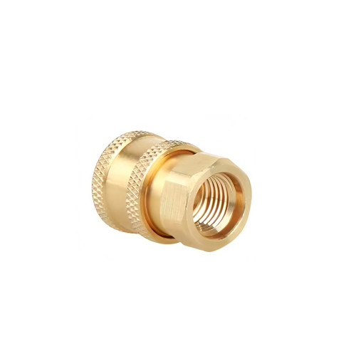 Фітинг БРС гідравлічний 1/4, ущільнення STD, для мийок високого тиску, латунь, 107380