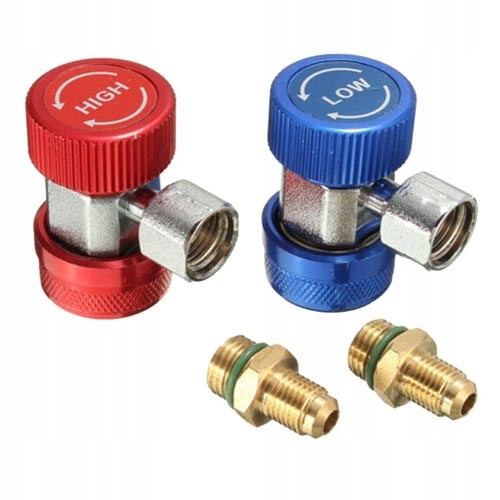 Комплект з 2х заправних муфт БРС R134a для автокондиціонерів, 107382