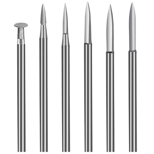 Набір фрез по дереву 6шт, хвостовик 2.35мм, для гравера, сталь у кейсі, 107452