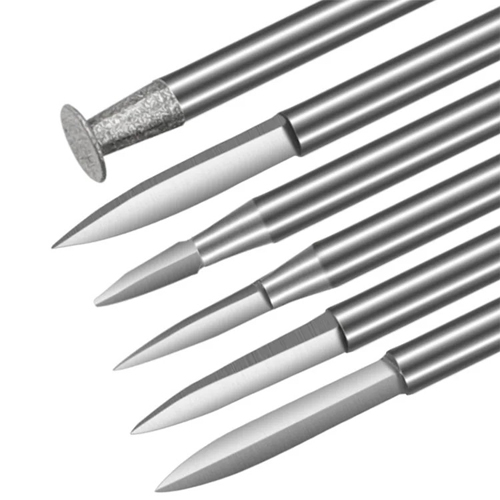 Набір фрез по дереву 6шт, хвостовик 2.35мм, для гравера, сталь у кейсі, 107452