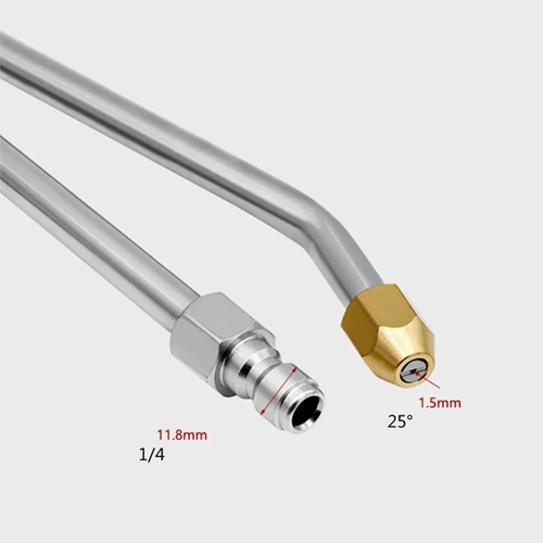 Насадка кутова для мийок високого тиску 25град 170мм 1/4, швидкознімна, 107470