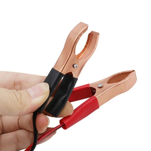 Тестер індикатор стану автомобільного акумулятора 12-24В із затискачами ЖК, 107489