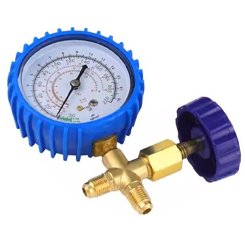 Колектор манометричний з вентилем 0-220psi для заправки фреону XWM-466, 107482