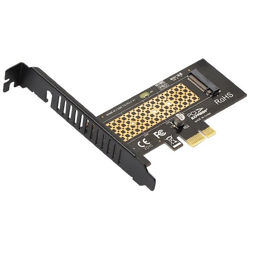 Адаптер перехідник SSD M.2 NVMe ключ M на PCIe 4.0 3.0 X16 X8 X4, Jeyi SK4, 107540