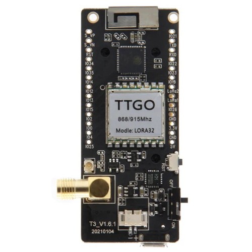 LILYGO TTGO LoRa32 T3 v1.6.1 ESP32 433МГц OLED, плата розробника, 107565