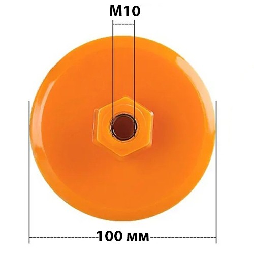 Диск алмазний полірувальний 100x3.5мм 150гріт M10 по каменю для болгарки УШМ, 107561