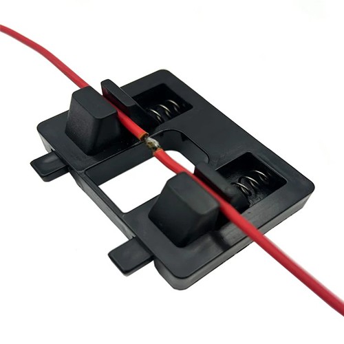 Тримач фіксатор для зварювання паяння проводів з 2 пружинними затискачами пластик, 107573