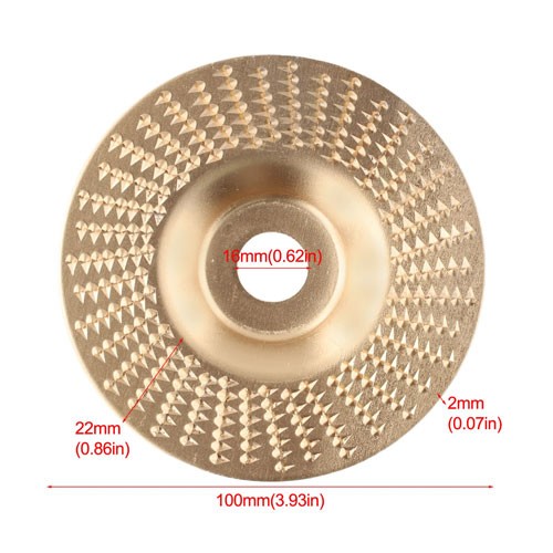Шліфувальний обдирний альфа диск 100x16мм для міні-УШМ, Прямий, карбід вольфраму, 107509