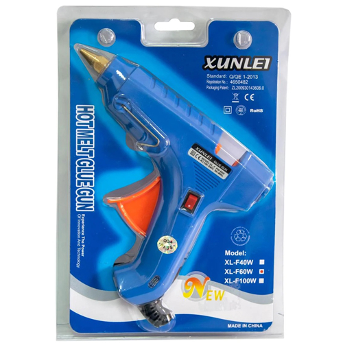 Пістолет клейовий термопістолет 11мм 60Вт 220В Xunlei XL-F60W, 107569