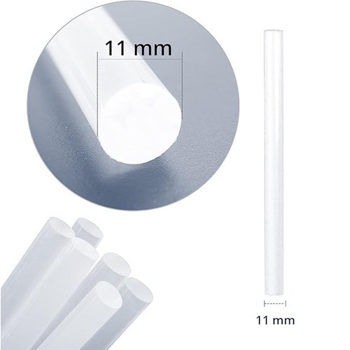 Клей стрижні силіконові 11x190мм для пістолета, ящик 25кг, G02, 107584