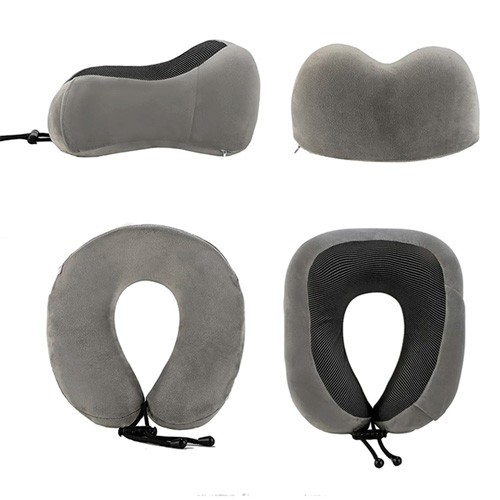 Дорожній набір для сну 3в1, подушка підголовник Memory foam, маска, беруші, 106206