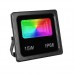 Прожектор світлодіодний RGB LED вуличний, 15Вт 1200лм 220В, 106117