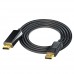 Кабель DisplayPort - HDMI 4K 30Гц 1.8м однонаправлений позолочений, 106348