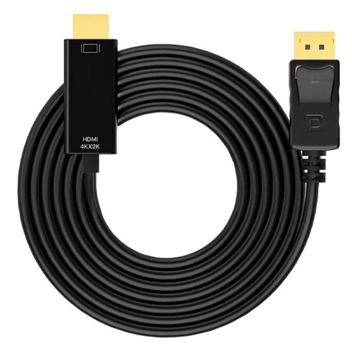 Кабель DisplayPort - HDMI 4K 30Гц 1.8м однонаправлений позолочений, 106348