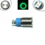 Кнопка 16мм фиксирующаяся, 12-24В, зеленый LED, 5pin, 16A-DZ, 105737