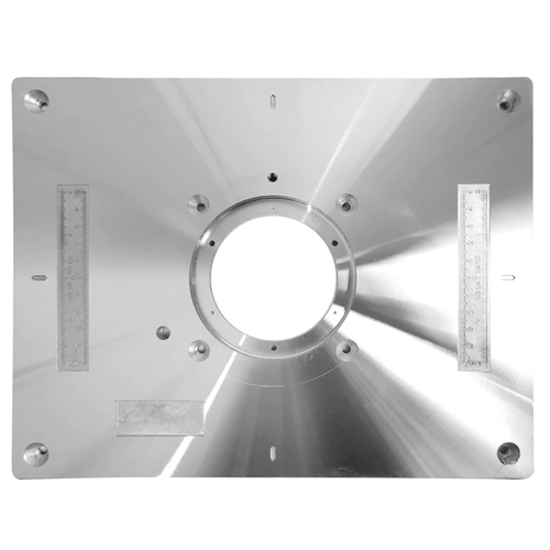 Пластина для фрезера 300x235x9.5мм зі змінними кільцями, алюмінієва, 106198