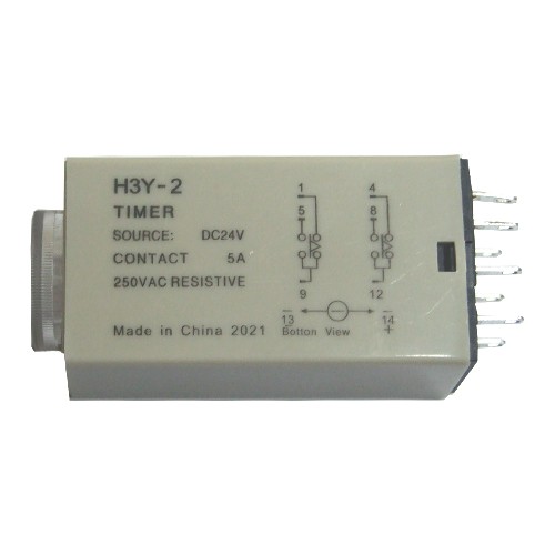 Реле часу, таймер H3Y-2, 0-5c 24В 5А на DIN-рейку, 106123