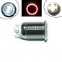 Кнопка 12мм возвратная, 12-24В, красный LED, 4pin, 12A-D, 105731