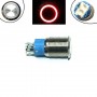 Кнопка 16мм фиксирующаяся, 12-24В, красный LED, 5pin, 16A-DZ, 105107