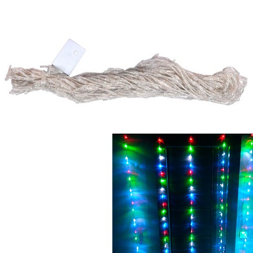 Гірлянда світлодіодна новорічна кольорова Штора Дощик 240 LED 3.2 x 2м, 103107