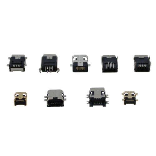 9x MiniUSB роз'єм гніздо 5-ти контактна, набір, 102361