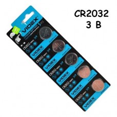 Батарейка таблетка 5шт CR2032 5004LC L14 3В Videx, литий