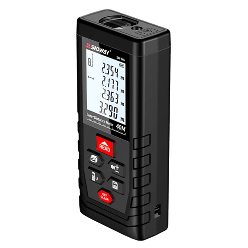 Далекомір лазерний, лазерна рулетка до 40м SNDWAY SW-T4S, 101265