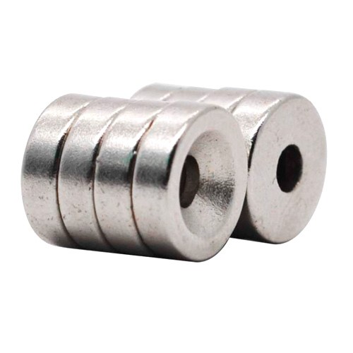 Магніти неодимові кріпильні 10x3мм N50 з відвіром зенковкою 3мм 10шт, 100722