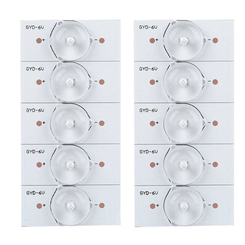 LED сегмент 10шт 6В для планки лампи підсвічування РК телевізора, 103763