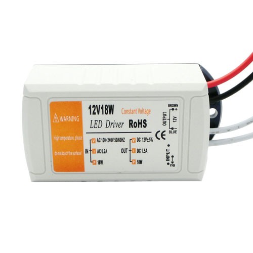 Блок живлення LED драйвер трансформатор AC-DC 220-12В 18Вт для LED-стрічок, 104947