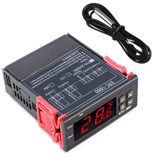 Терморегулятор термостат цифровий 2 реле -5099С 220В 10А STC -1000, 100591