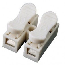 З'єднувач проводів, 100шт, клема самозатискна 2-кан