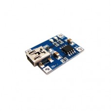Модуль заряджання літієвих Li-ion батарей від MiniUSB TP4506 та захист DW01