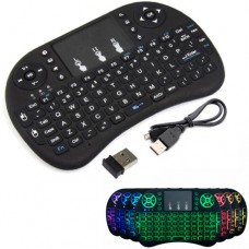 Бездротова міні клавіатура і тачпад Rii mini i8 c RGB-підсвічуванням і АКБ