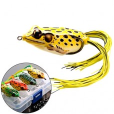 Набір з 4 воблерів жаба незацепляйка 6 / 9г, силіконова Nervous Frog