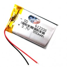 Акумулятор 612338 Li-pol 3.7В 550мАч для RC моделей DVR GPS MP3 MP4