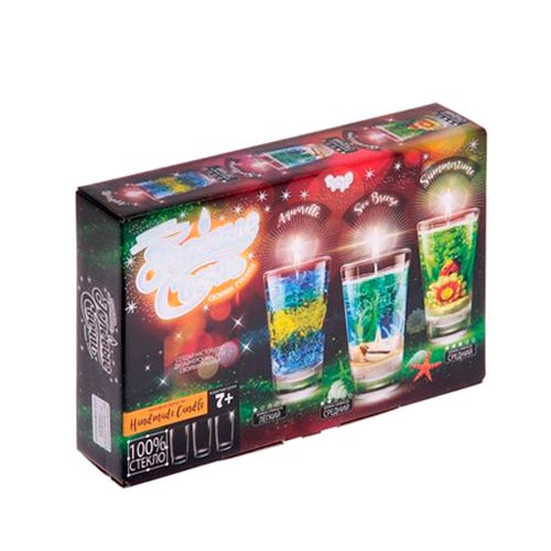 Набір для створення гелевих свічок, 3 свічки, Danko Toys, 100983