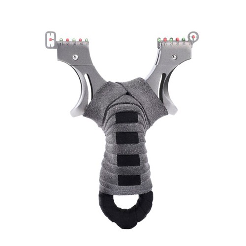 Рогатка з рідинним рівнем для спорту, полювання, риболовлі, сіра оплетка, 105891