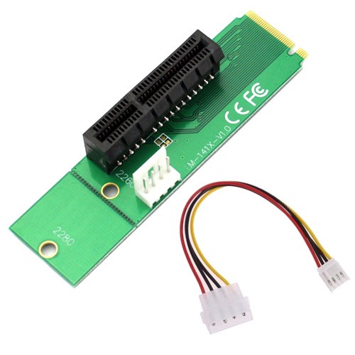 M.2 NGFF на PCI-E 4X райзер перехідник LM-141X-V1.0, Майнінг, 101852