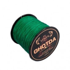 Шнур плетений рибальський 150м 4жіли 0.5мм 36.2кг GHOTDA, зелений