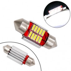 LED C5W C10W 31мм лампа в автомобіль, 10 SMD 4014, з обманкою Canbus, білий LED C5W C10W 31мм лампа в автомобіль, 10 SMD 4014, з обманкою Canbus, білий