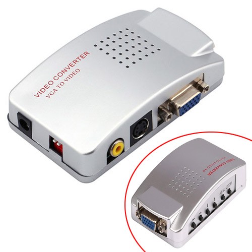 Конвертер PC - TV 3в1, VGA - RCA AV + S-Video + VGA, 103830